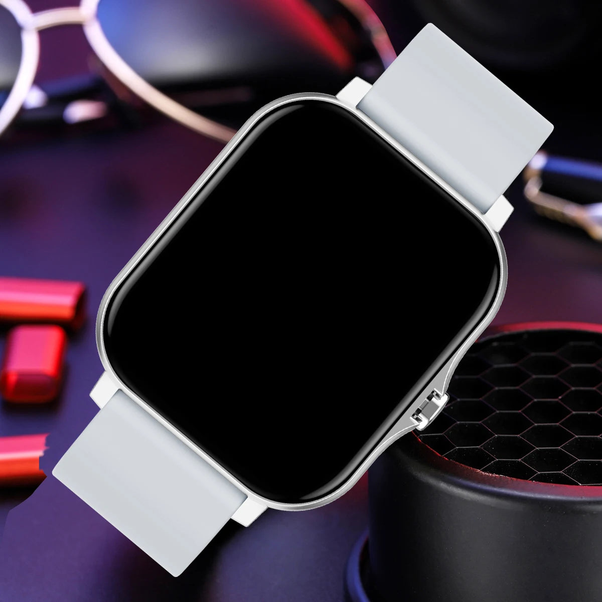 Reloj inteligente impermeable de 1.83'' con respuesta a mensajes, llamadas, monitoreo del sueño, podómetro deportivo y alertas de información para iPhone y Android