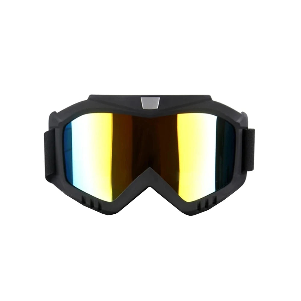 Gafas de sol UV400 para motocross, a prueba de viento, para ciclismo, esquí, con máscara bucal, máscara para casco de moto, máscara de esquí de invierno