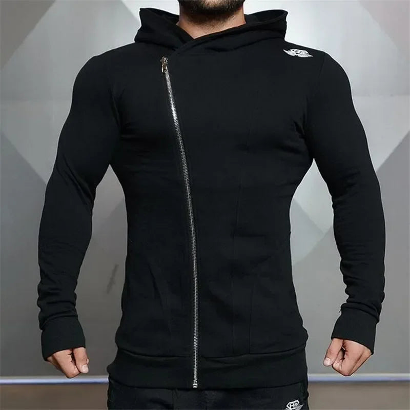 Men Hoodies Sweats Sweatshirt Hooded Fitness Gym Coat Outdoor Sport Tops Bodybuilding Men Sweater  Autumn and Winter New Fashion
