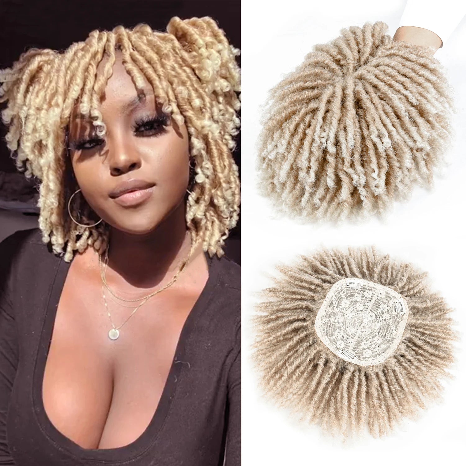 Faux Locs Hair Topper