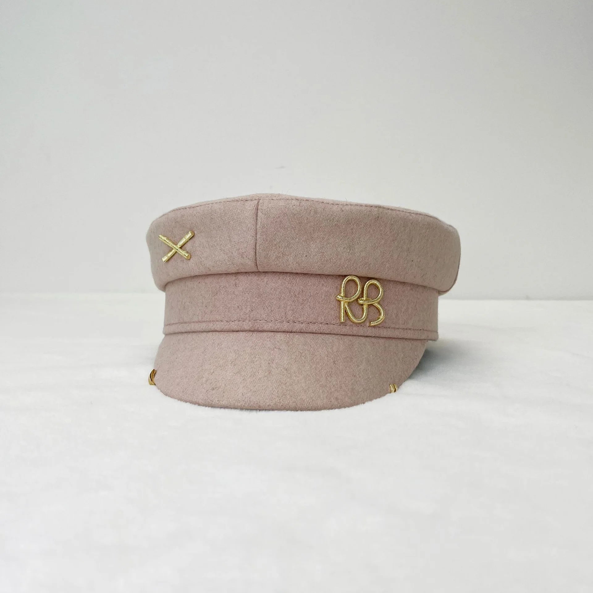 Women Ladies Luxury Design Brand Octagonal Cap Letter Military Cap Pink Khaki Newsboy Hat Fall Winter Baker Boy Cap Designer Cap