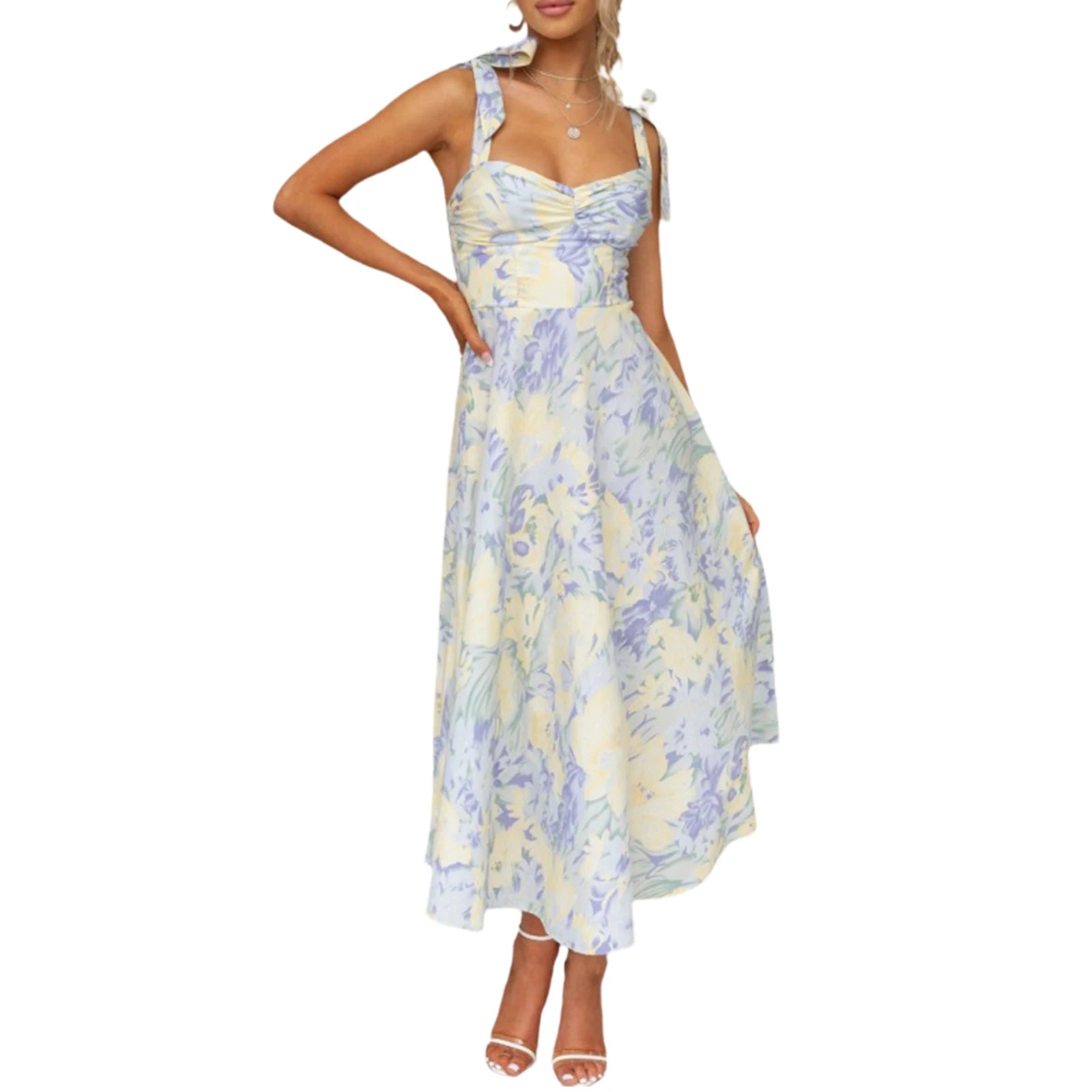 Floral Sling Maxi Dress