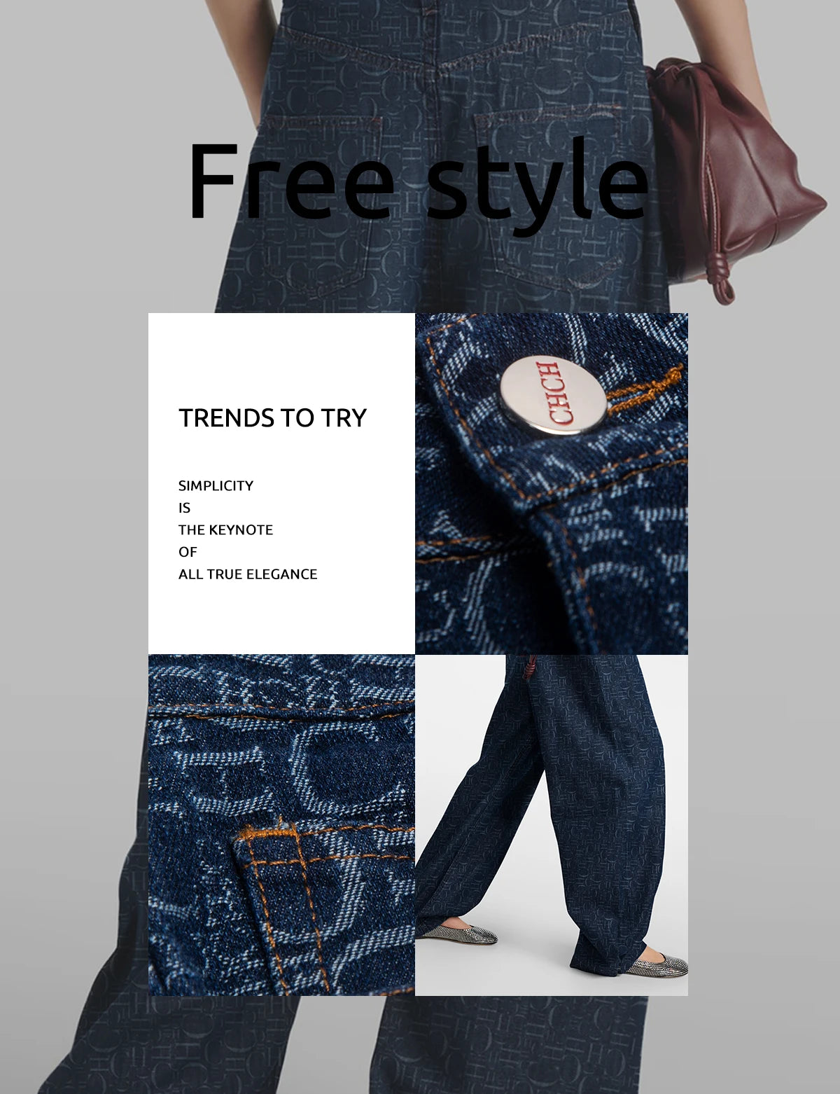 Women Pants Sets Denim Flared Trousers Fashion O Neck Coats Long Sleeve Zipper Casual Female Pants Suits Denim Streetwear Sets