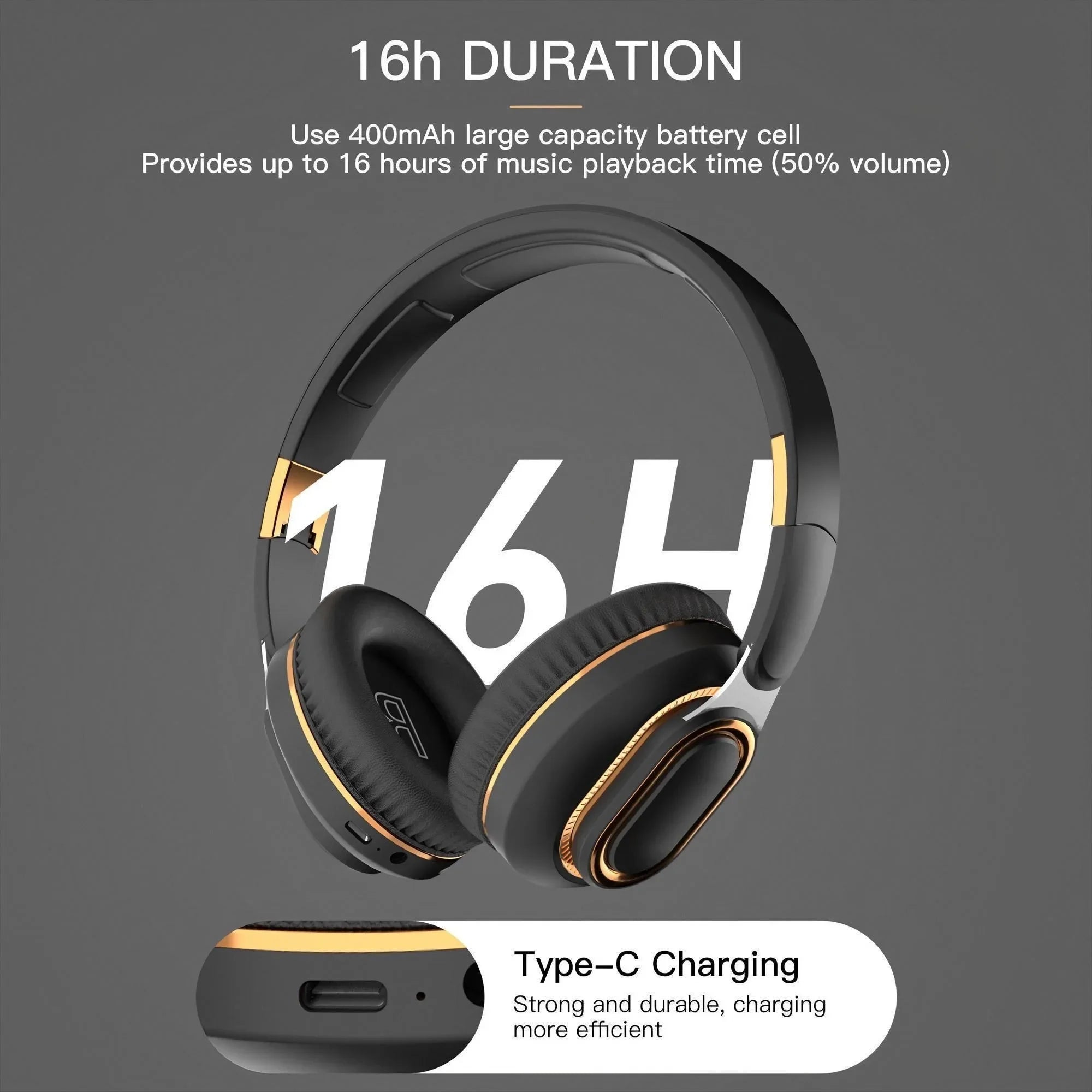 Wireless Gaming Headset with Microphone HiFi Sound Immersive E-Sports Audio for PC Music Enjoyment and Portable Wireless Use