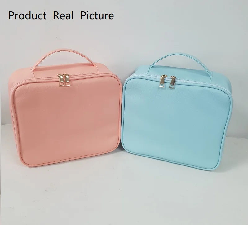 Makeup Bag PU Portable Multi-functional Home Travel Waterproof  Makeup Organizer Women's Cosmetic Bag
