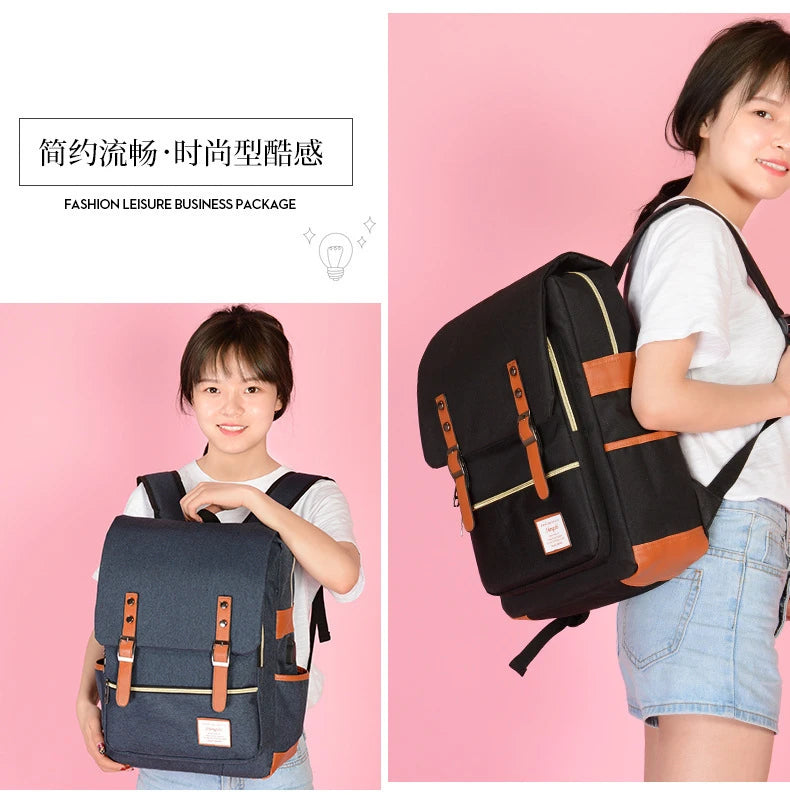 Backpack, Casual Large-Capacity Laptop Bag, Student School Bag, Multi-Functional Bag, Outdoor Travel Backpack, Unisex Bag