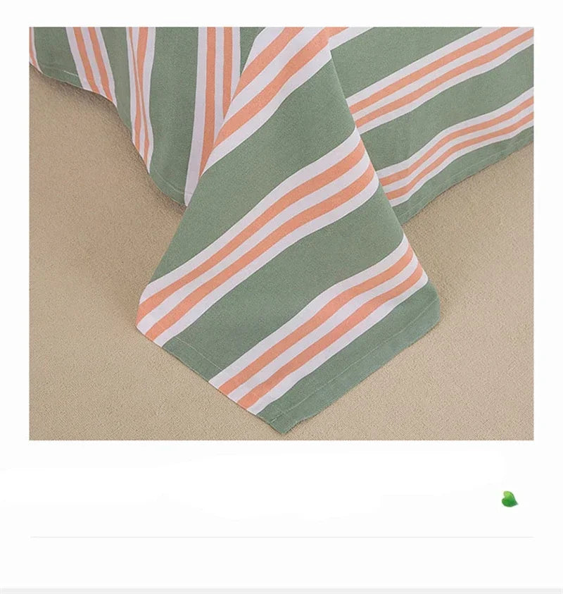 Soft 100% Cotton Coarse Cloth Bed Sheet Thick Sleep Naked Single Double Bedsheet Comfortable Durable Breathable Bed Sheets Queen