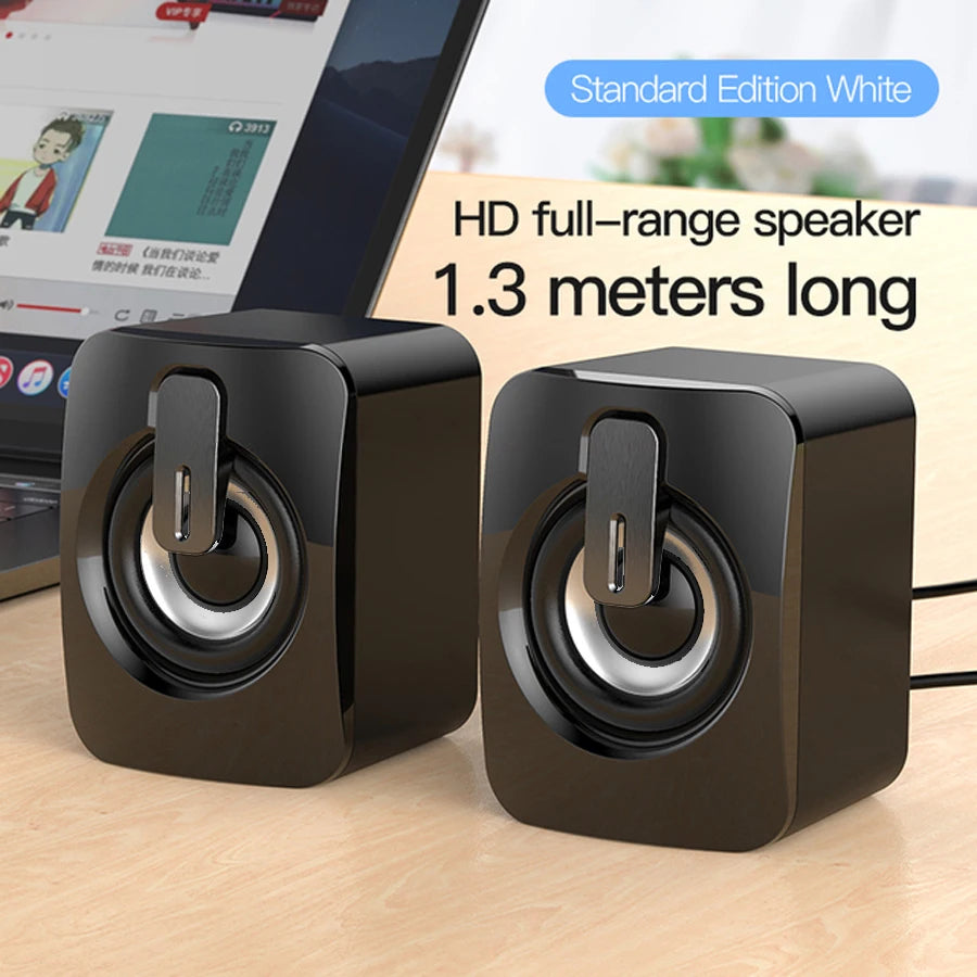 Altavoz de computadora para PC portátil de escritorio Caixa De Som Caja de sonido Sistema de audio de música Bocina Columna Acústica Columna Unidad amplificada