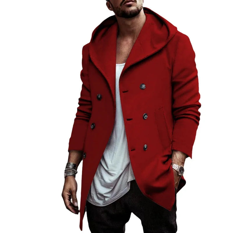 Men Fashion Jacket Male Spring Autumn Windbreaker Bomber Jacket Coats  Hooded Sweatshirt Outwear Jackets Mens Casual Tops