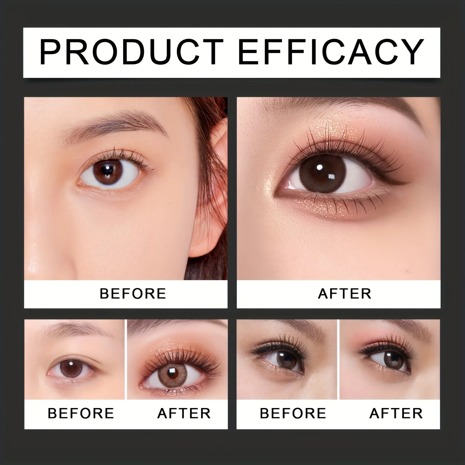 Øyesminkeassistent - 2 spesielle øyenskyggebørster, øyenskyggeverktøy, raske sminkemaler, øyenskyggeformer, egnet