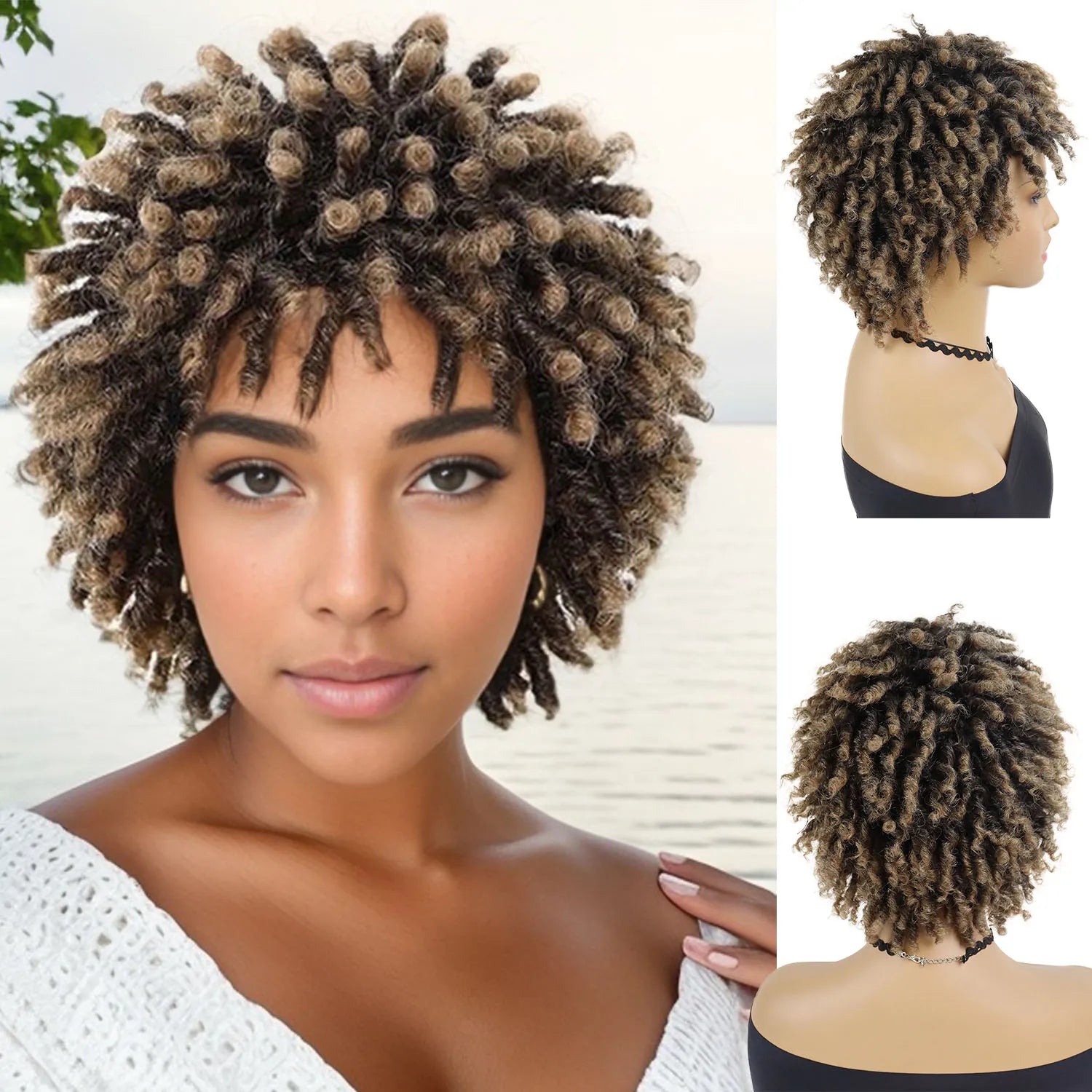 Short Braided Locs Wig