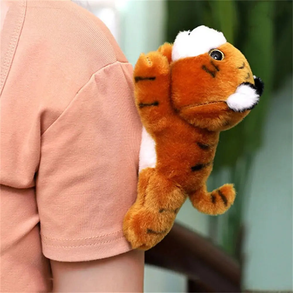 Stuffed Animals Magnetic Shoulder Plush Raccoon Clip on Shoulder Plush Doll Cute Vivid Cartoon Animal Plush Toy Boys Girls