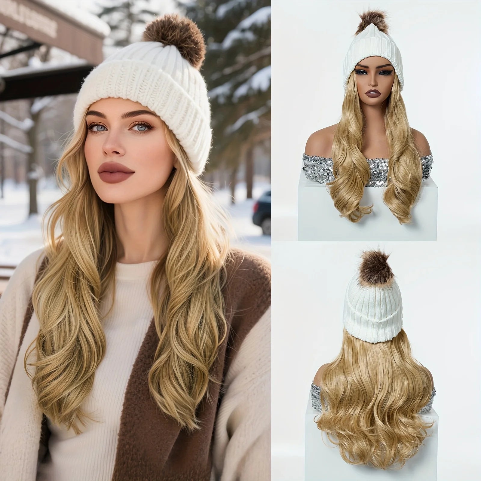 Wavy Beanie Wig