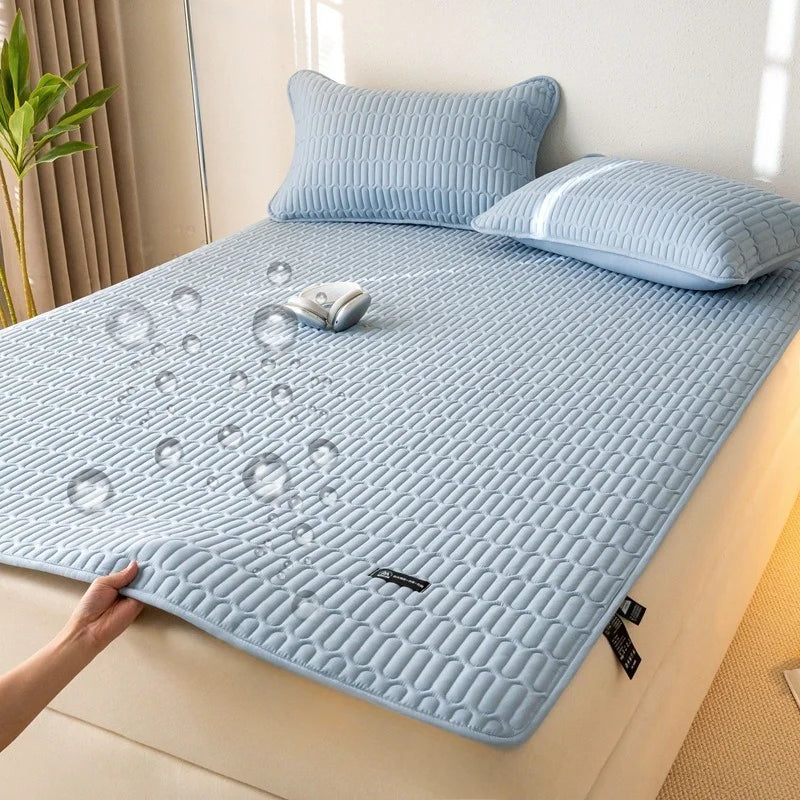Waterproof  Mattress Pad Bedding Quilted Mattress Topper with Elastic Band Soft Protector Bed Cover Bed Spread Bettlaken 200x220