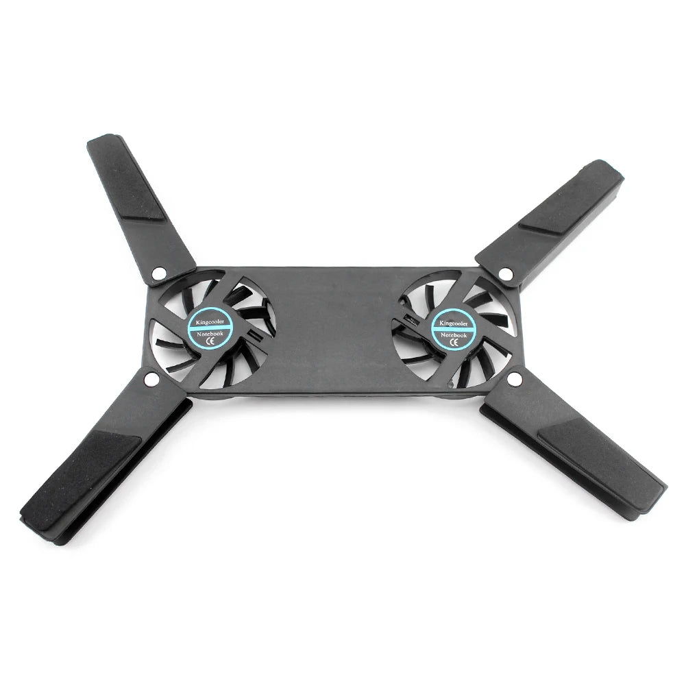 Foldable Cooling Pad Laptop Cooler with Double Fans Laptop Stand USB Powered for 7-15 inch Notebook PC LCD Display Cooler Holder