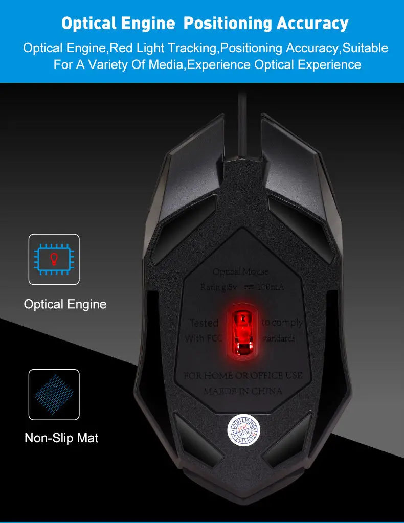 Latest High Quality Ergonomic Design Gaming Mouse Desktop Computer Laptop USB Backlit Mouse Manufacturers Hot Sale
