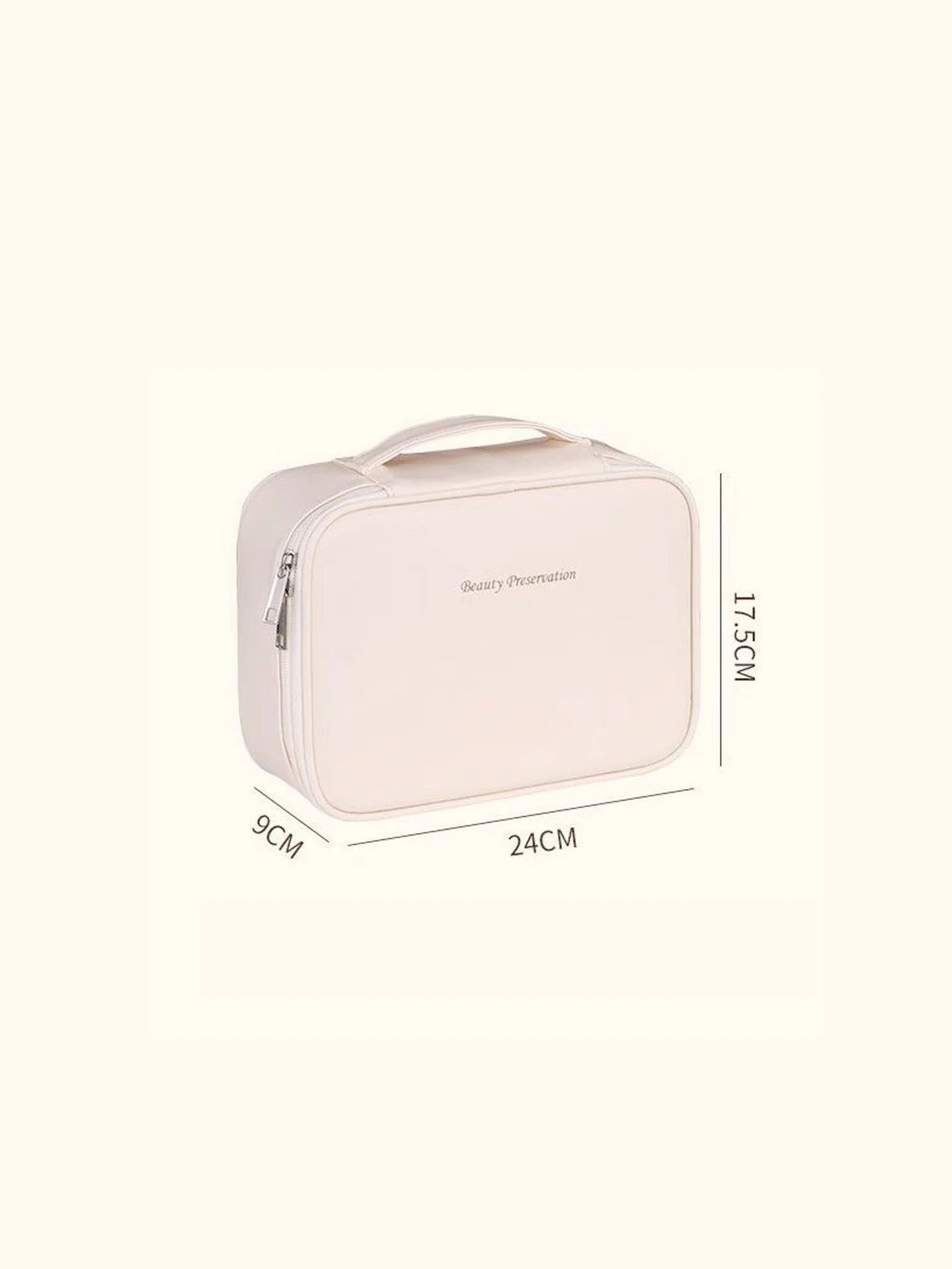 New PU leather makeup bag with large capacity, portable, and high-end outdoor feel, layered and multi-layer waterproof makeup ca