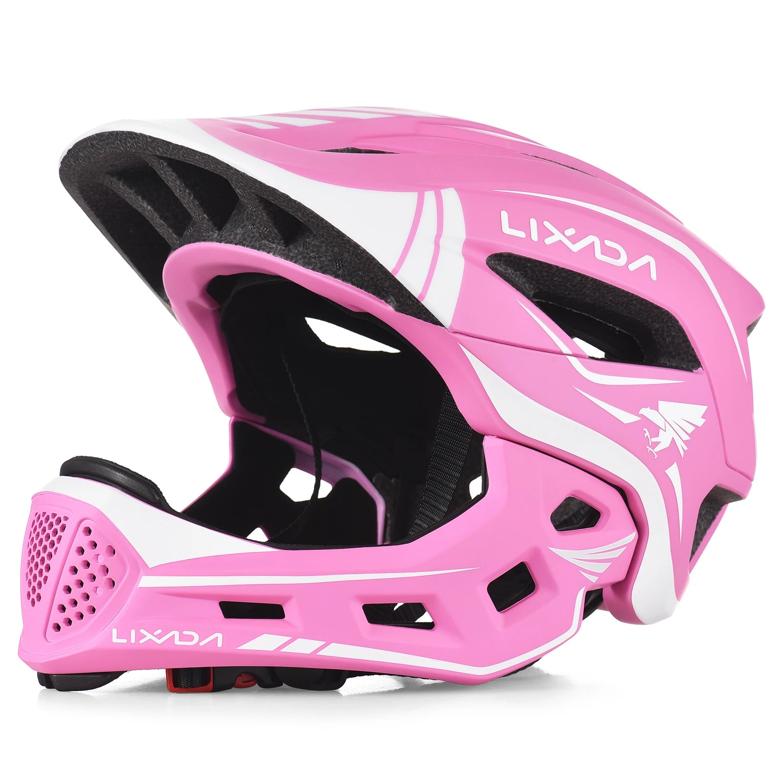Kids Detachable Full Face Helmet Children Sports Safety Bike Helmet Protective Gear Cycling Skateboarding Roller Skating Scooter