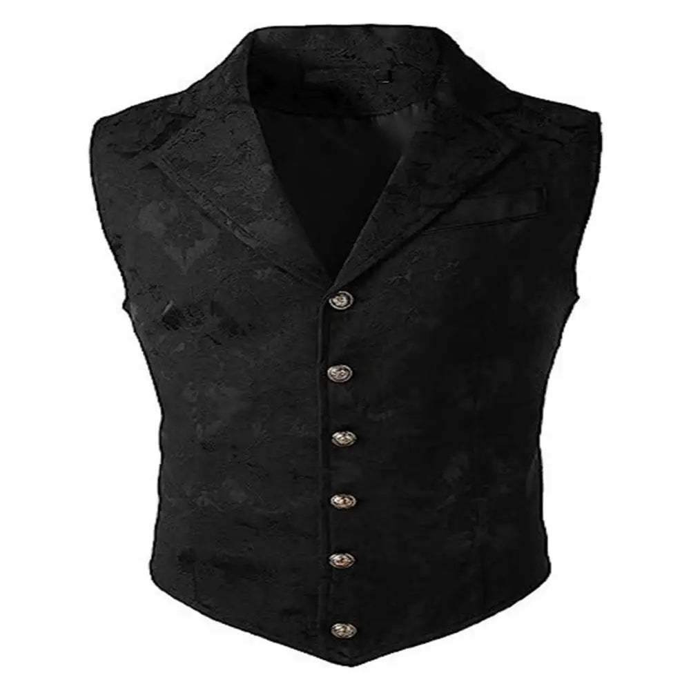 Men Suit Vest V neck Printed Pattern Groom Wedding Waistcoat Sleek Men Suit Vest Formal Dress Jacket Waistcoat Workwear