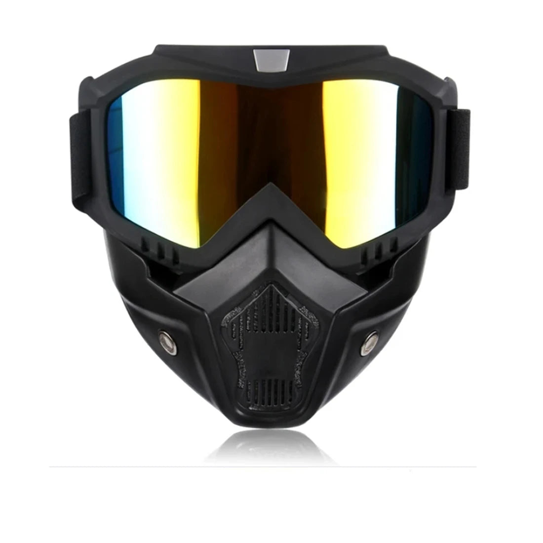 Gafas de sol UV400 para motocross, a prueba de viento, para ciclismo, esquí, con máscara bucal, máscara para casco de moto, máscara de esquí de invierno