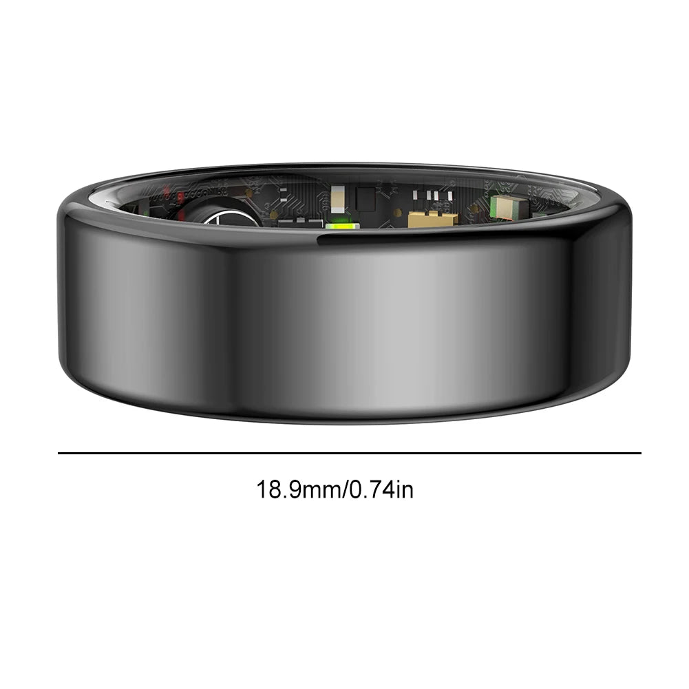 R02 Smart Ring Heart Rate Tracker 5.0 Bluetooth-Compatible Blood Oxygen Tracker Multi-sport Modes Wearable for Android for IOS