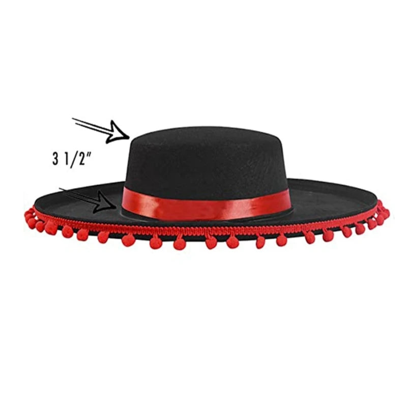 Top Hats Fashion Headwear Sombrero Hat Caps Party Photo Props F3MD