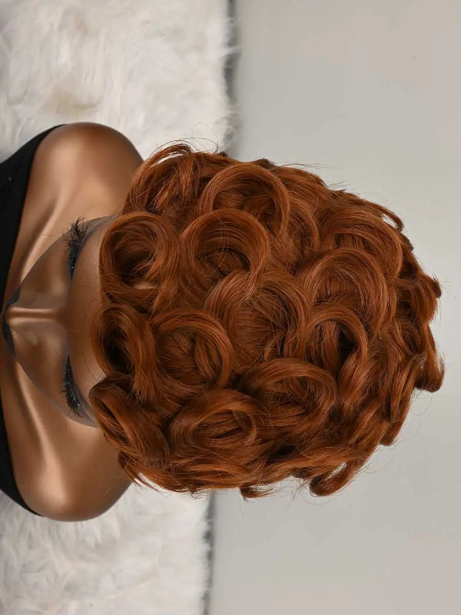 Short Pixie Wigs Short Curly Pixie Wigs Synthetic Wigs Natural Wavy Pixie Cut Wig Short Curly Layered Pixie Wig