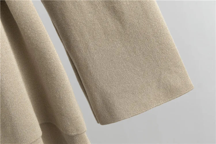 New Fashion Elegant Sweater Pants Suit Women Outifits 2025 Autumn Loose Sweater with Knitted Wide-leg Pants Female Two-piece Set
