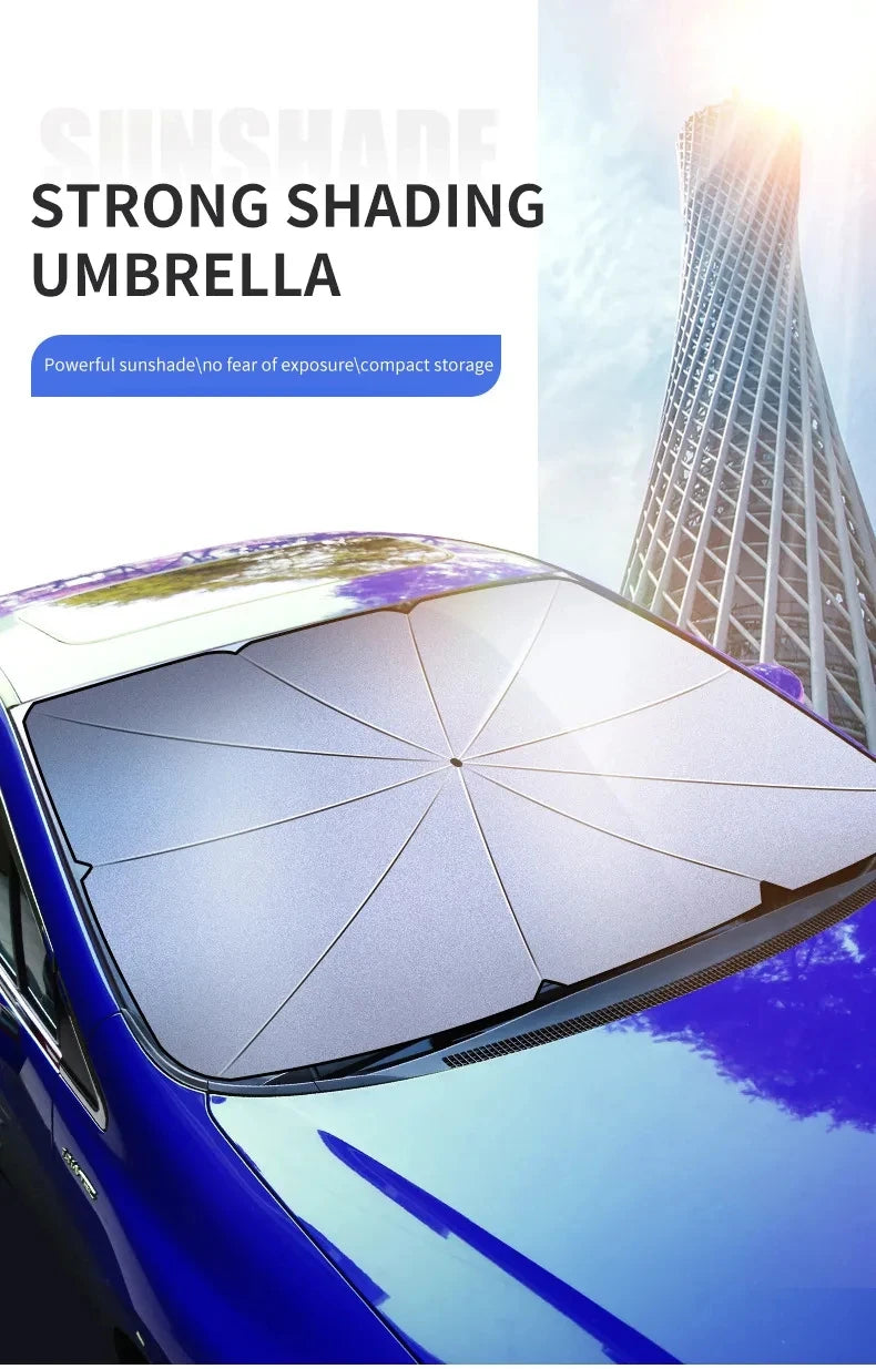 For Peugeot 206 207 208 301 307 308 408 508 607 2008 3008 4008 5008 GT RCZ Car Windshield Sun Shade UV Ray Reflector Umbrella