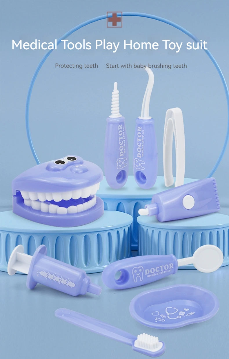 Jouets Montessori pour enfants, interaction parent-enfant pour filles et garçons, dentiste, vérification des dents, modèle de médecin, jeu de rôle, jouet d'apprentissage pour bébé et enfant