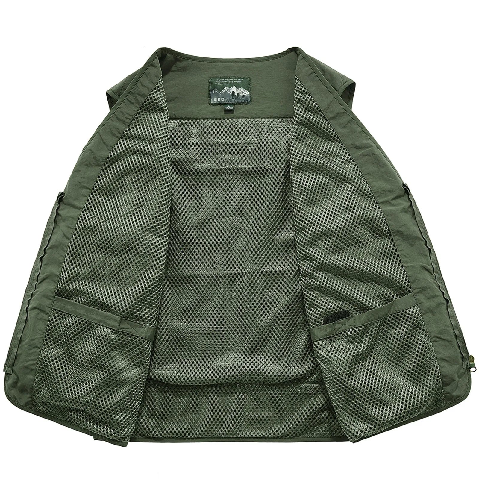 Hiking vests for men and women thin breathable multi-pocket vest summer outdoor work hunting travel waterproof sleeveless jacket