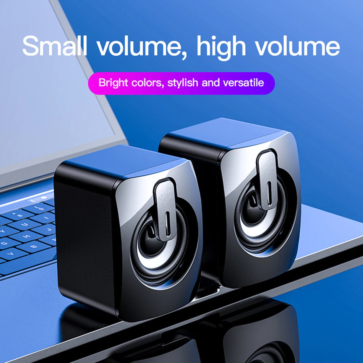Altavoz de computadora para PC portátil de escritorio Caixa De Som Caja de sonido Sistema de audio de música Bocina Columna Acústica Columna Unidad amplificada