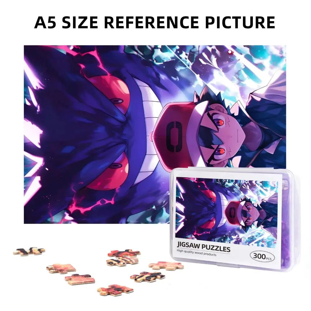 Pokemon Characters Pikachu Cartoon Wooden Puzzles for Children Jigsaw Puzzles 300 Pieces Educational Toys Gift for Kids