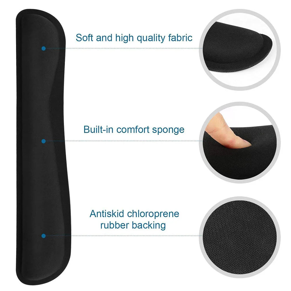 Wrist Rest Mouse & Keyboard Pad with Non-Slip Base Wrist Rest Pad Ergonomic Mousepad For Typist Office Gaming PC Laptop Computer