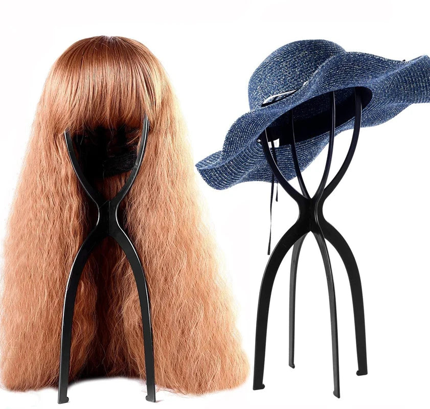 2-Piece Collapsible Wig Stand Set