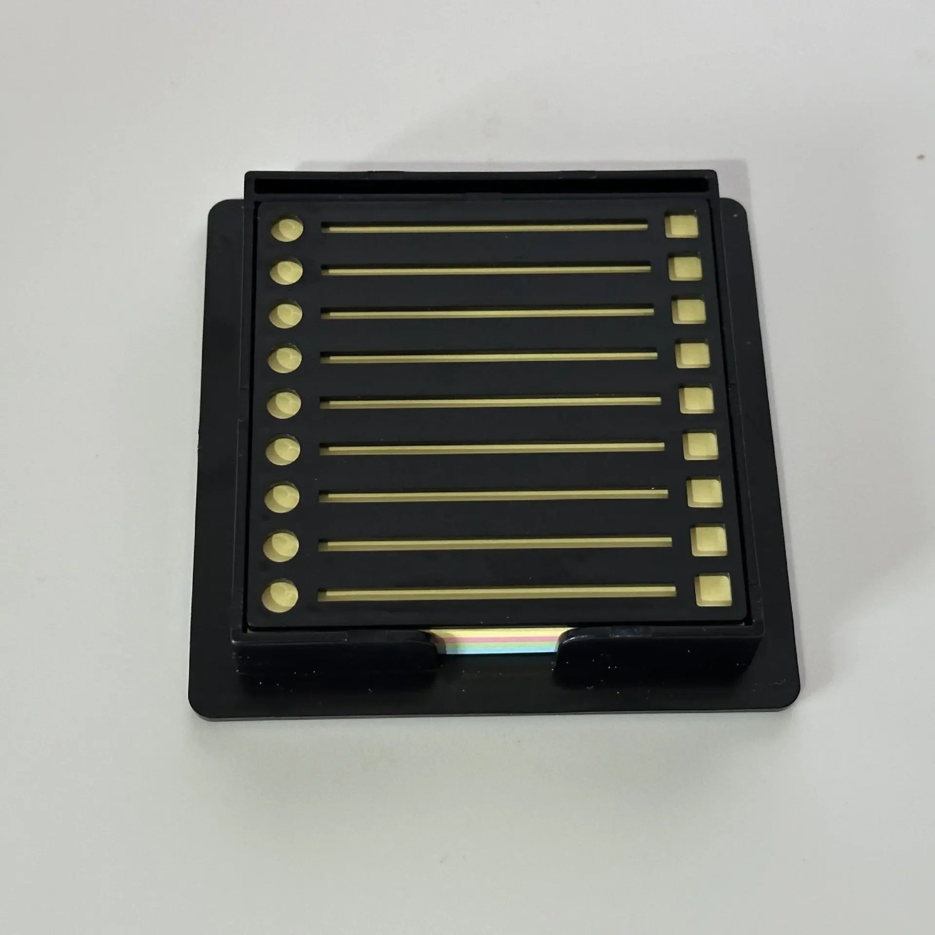 Sticky Note Dispenser Sticky Note Holder with Stencil Sticky Notes Template for Pad Self-adhesive Notepad Organ