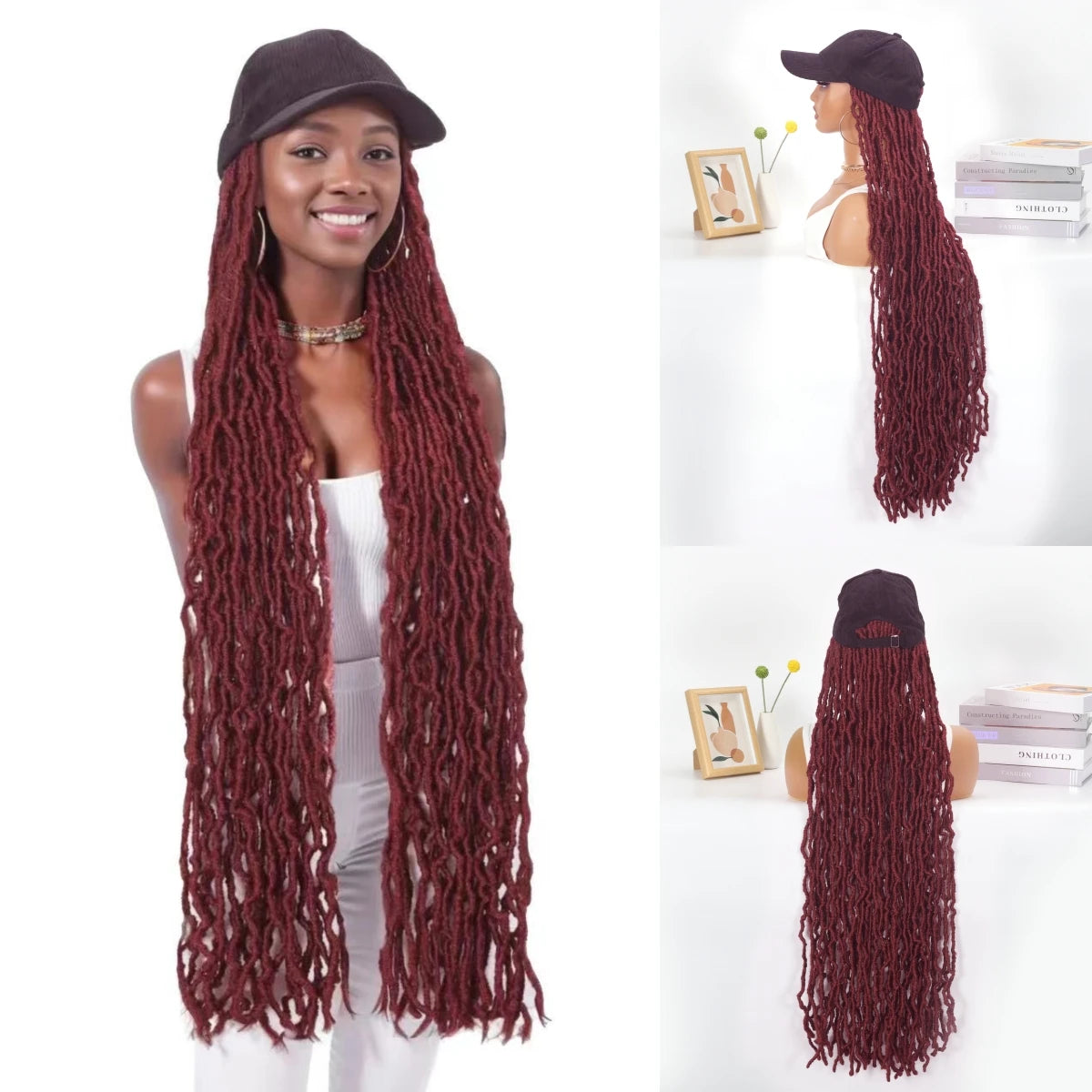 Peluca con diadema Ombre Twist