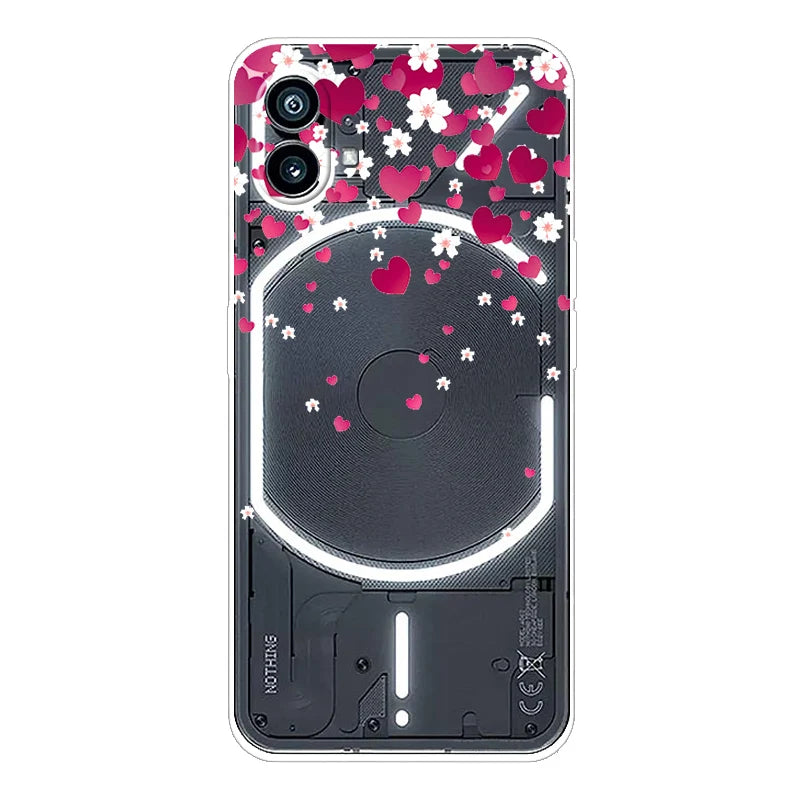 Case for Nothing Phone 1 Cover Transparent Soft TPU Silicone Cases for Nothing Phone One Phone 1 Clear Coque Cute Phone1 2022