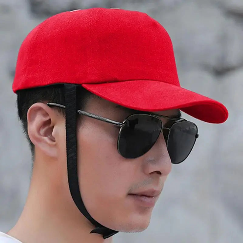 Baseball Safety Caps Bicycle Helmets Unisex Safety Hat For Cycling Running Climbing Hiking Camping Fishing Outdoor Bike Helmet