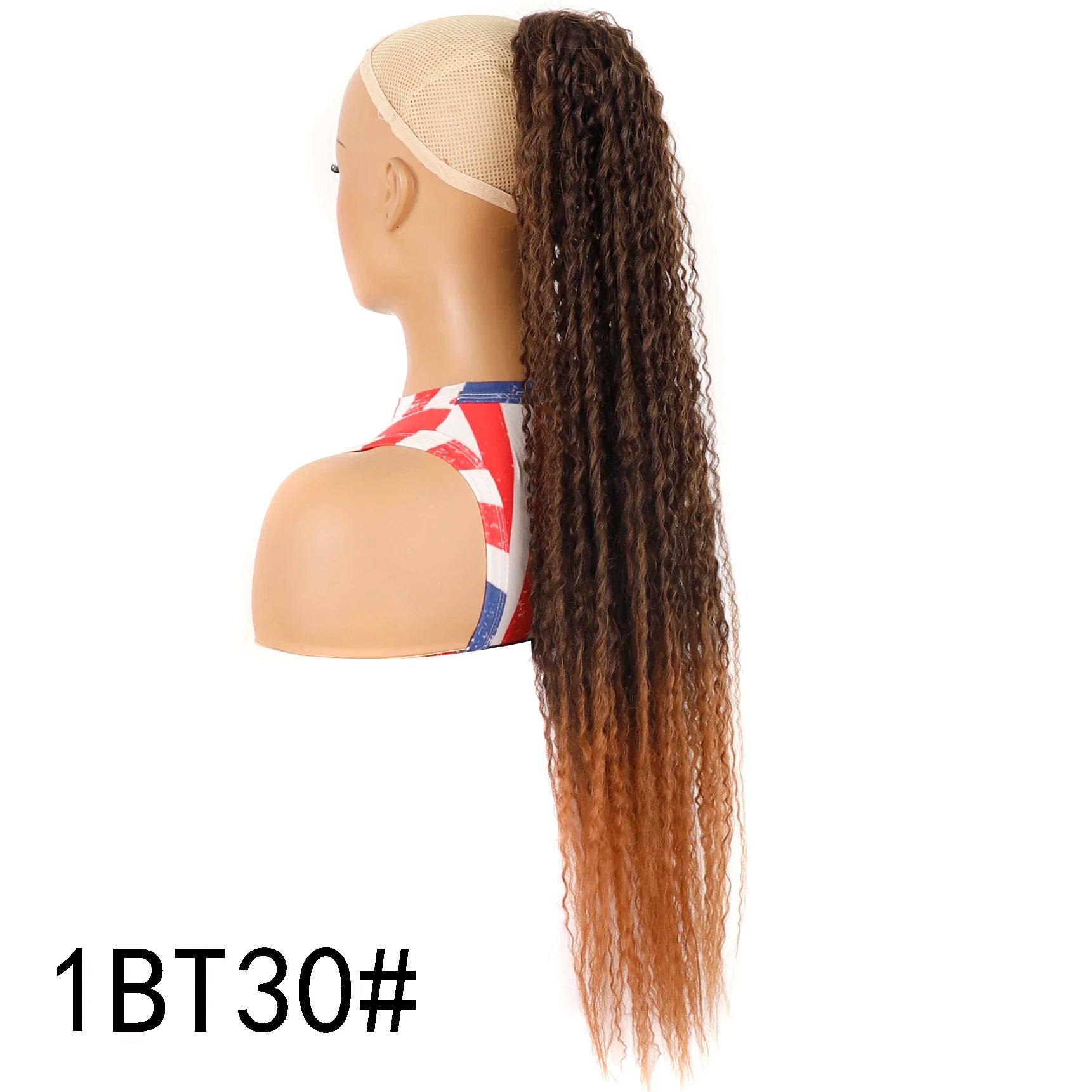 Long Curly Drawstring Ponytail for Women Synthetic Kinky Curly Ponytail Hair Extensions 32inch Afro Curly Hairpieces Fake Tail