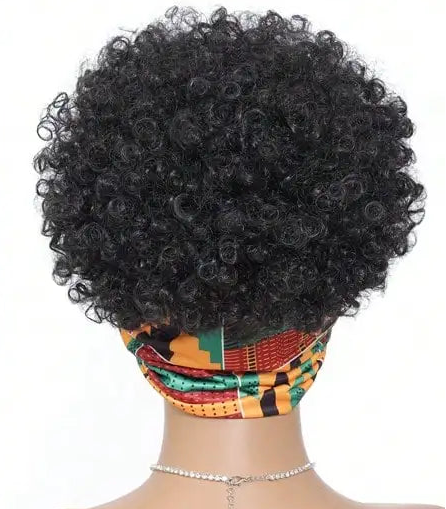 Afro Curly Headband Wig
