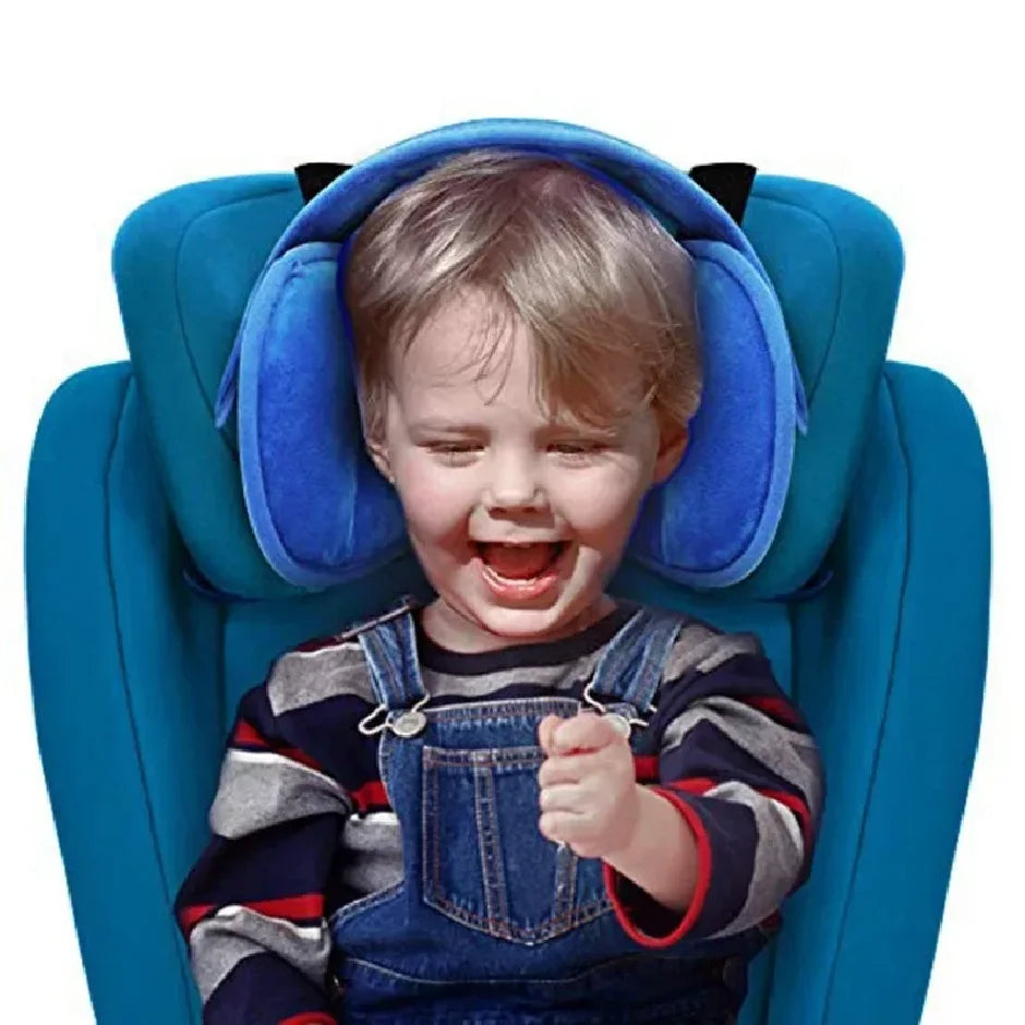 Soporte para la cabeza de asiento de coche para bebé, cinturón de sujeción para niños, posicionador de sueño ajustable para niños y niñas, almohadas de seguridad para bebé, reposacabezas para viajes
