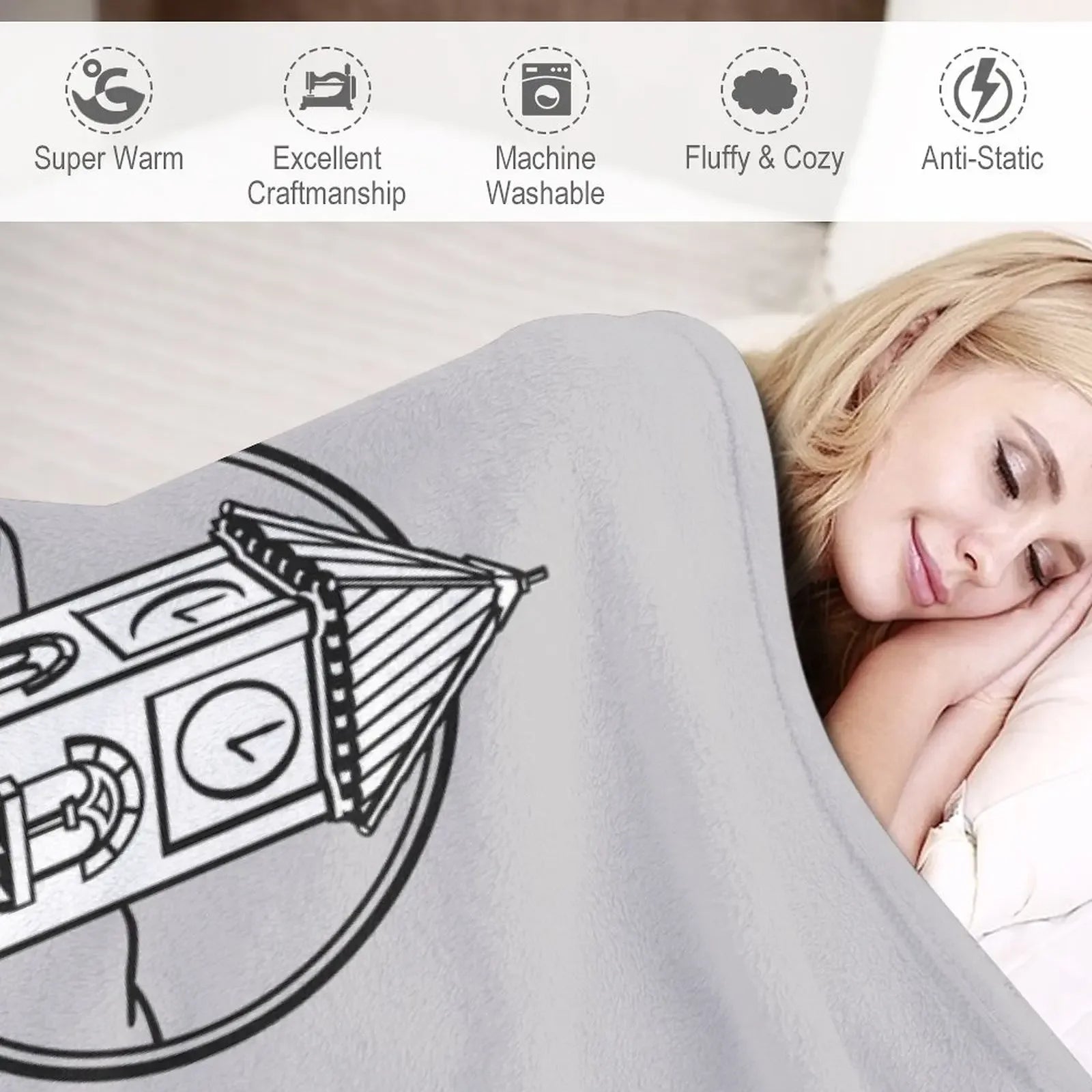 Whit College Throw Blanket Heavy Blanket cosplay anime Luxury Throw Blanket
