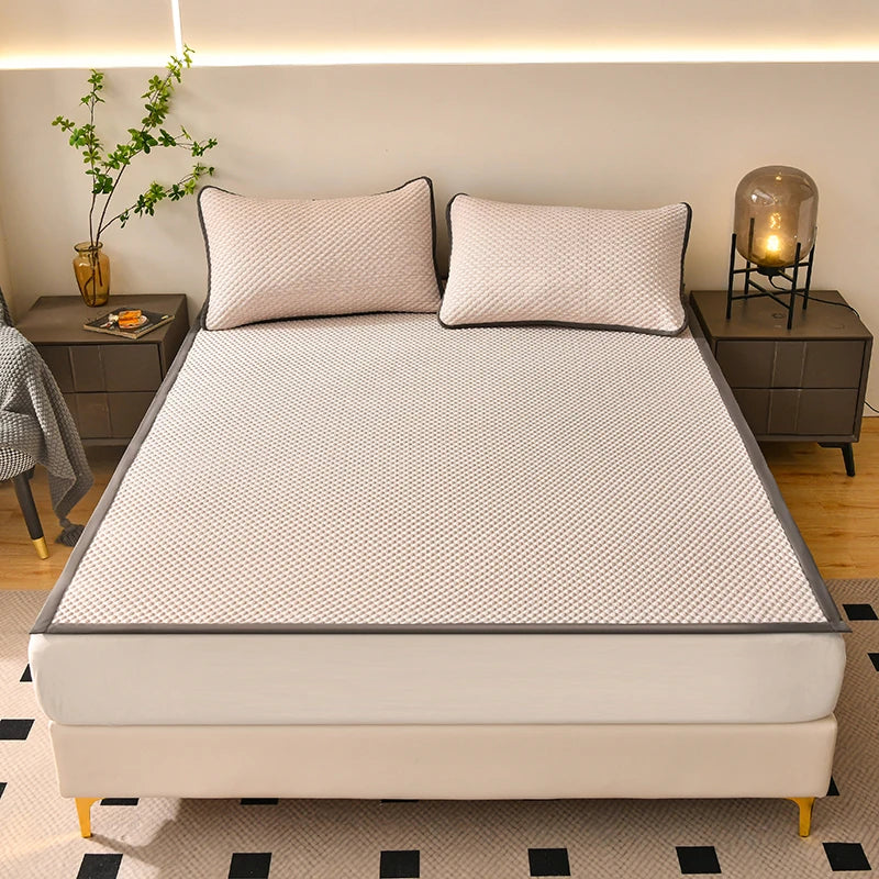 Cooling Mattress Smooth Air Condition Comforter Lightweight Cushion Cool Feeling Fibre Skin-friendly Breathable Mat Pad 1Pc