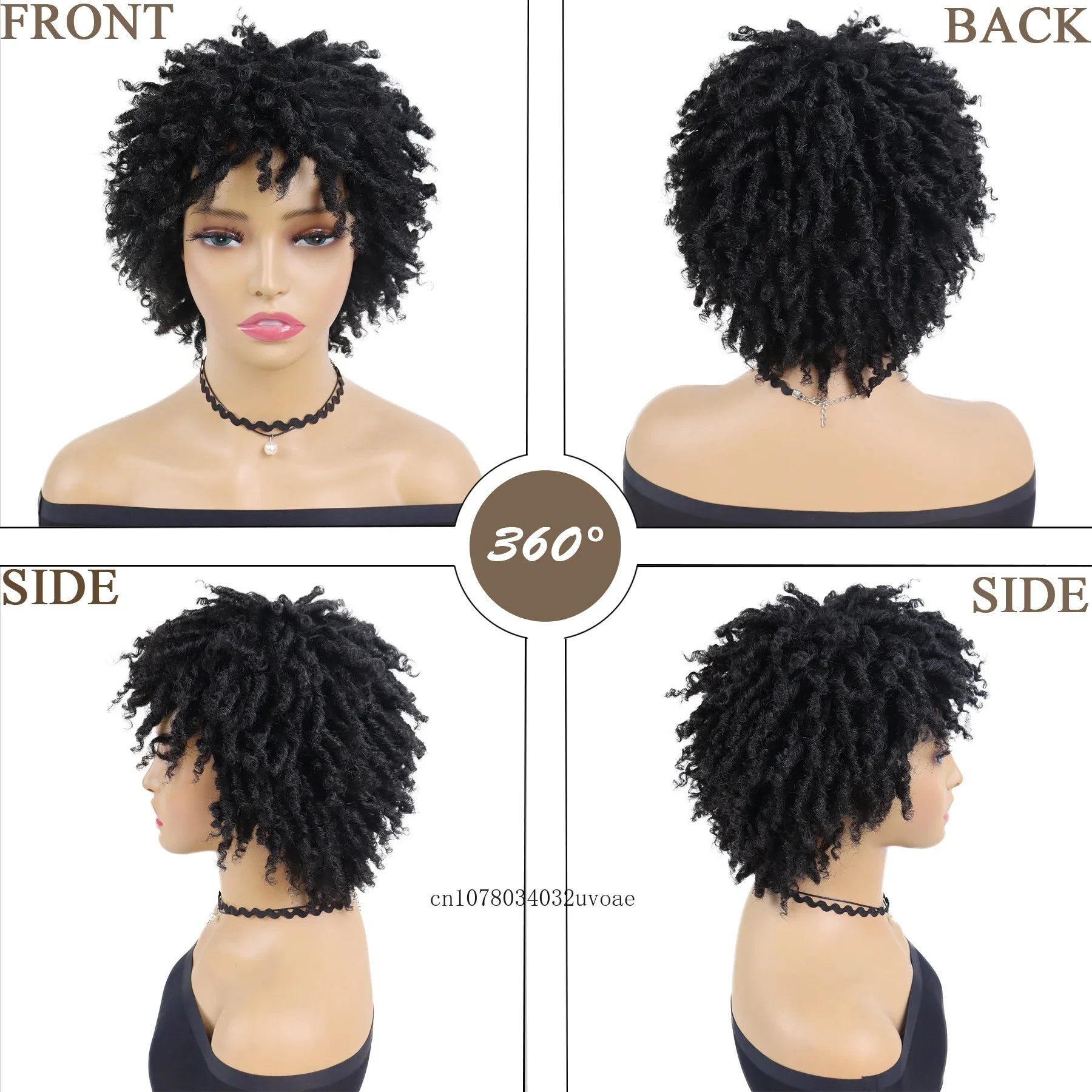 Short Braided Locs Wig
