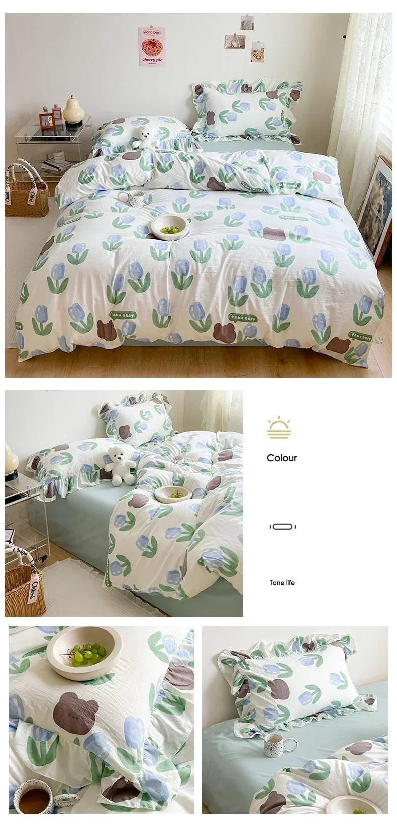 Duvet Cover Double Bed edredom casal Breathable Quilt Cover for Home 150x200 Comforter Covers (No Pillowcase)
