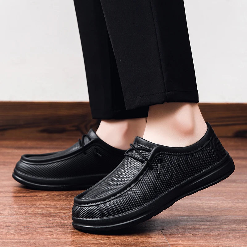 Men's Kitchen Working Shoes Non-slip Waterproof Chef Shoes  Fashion Men Casual Work Shoes Outdoor Water Shoes Plus Size 40-47