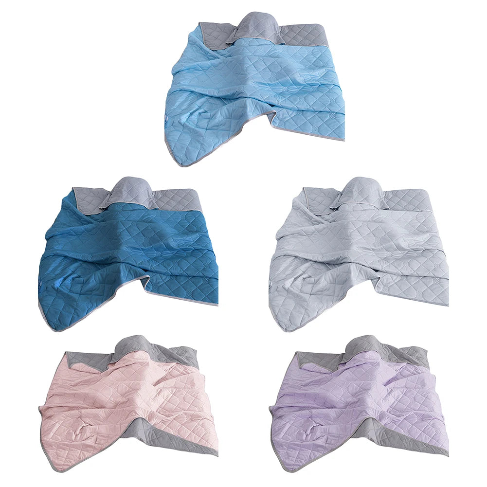 Cooling Blanket for Bed Silk Air Condition Comforter Lightweight Cooled Summer Quilt with Double Side Cold&Cooling Fabric GradeA