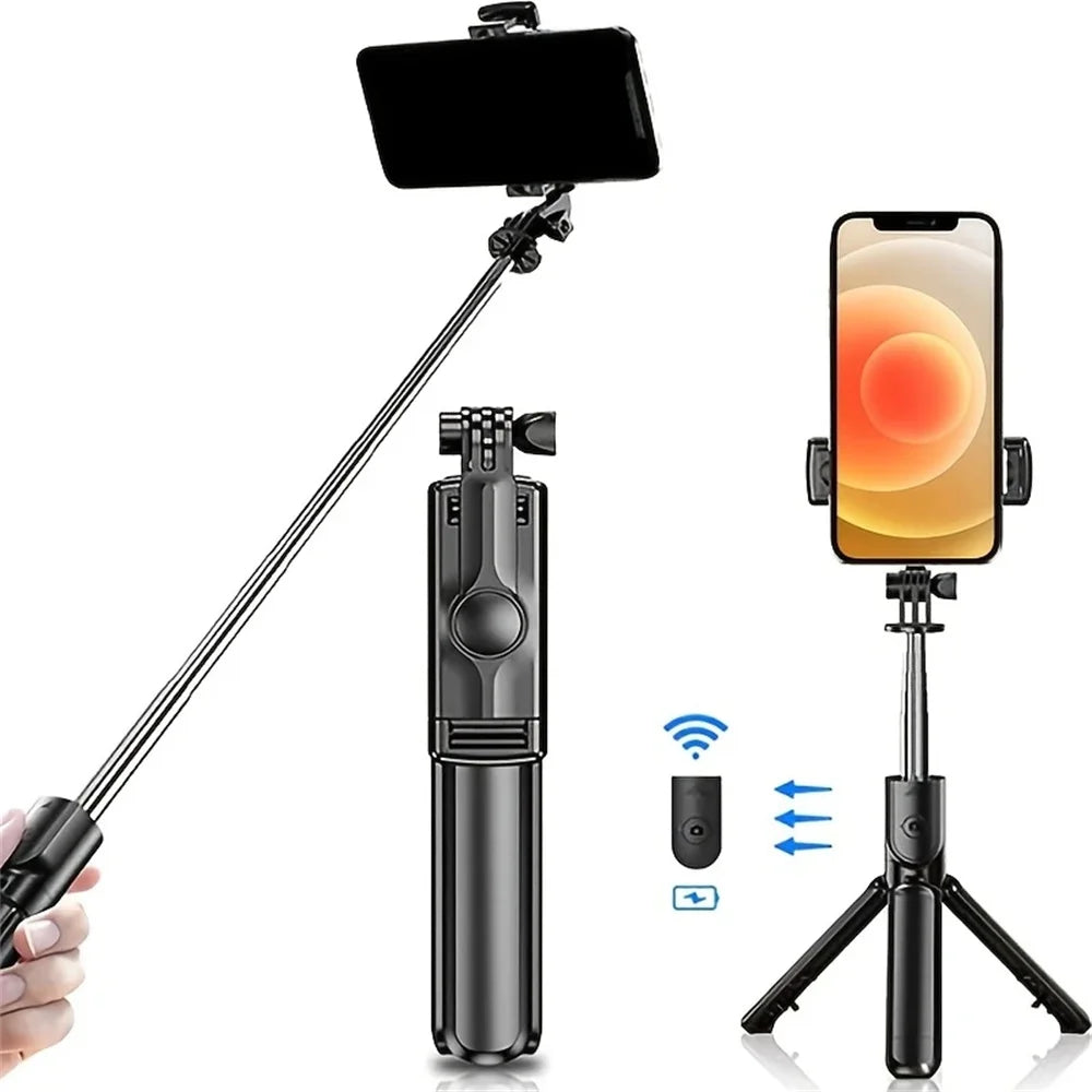 BSLIUFANG Selfie Stick Tripod Extendable Wireless Bluetooth Remote Portable Smartphone Stand Mount For iOS Android Phone