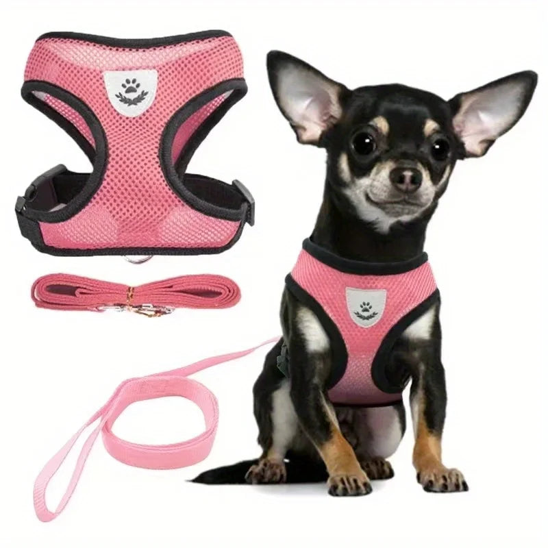 Arnés Ajustable para Gatos, Malla Transpirable Antiescape con Chaleco Reflectante y Correa de 1.5 m - Seguro, Duradero para Aventuras al Aire Libre